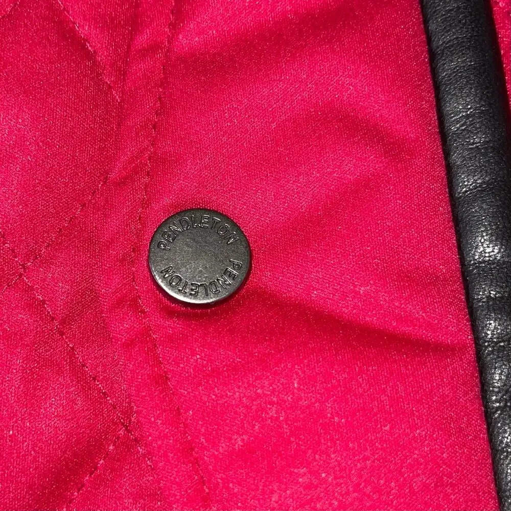 Pendleton Jacket Faux Leather Equestrian - Picture 12 of 13